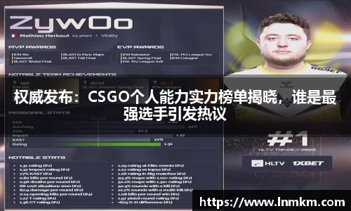 权威发布：CSGO个人能力实力榜单揭晓，谁是最强选手引发热议